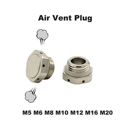 Air Vent Valve Conditioner M12x1.5 Ventilation SS304 M5 M6 M10 M20 Screw In Breathable Plug Pressure Release Waterproof Battery