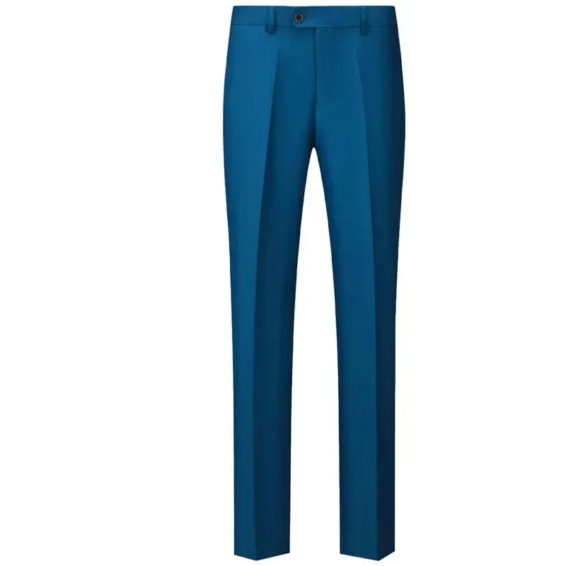 New Business Casual Suit Pants Men Solid Office Formal Trousers Mens Classic Style Suit Long Pants Plus Size