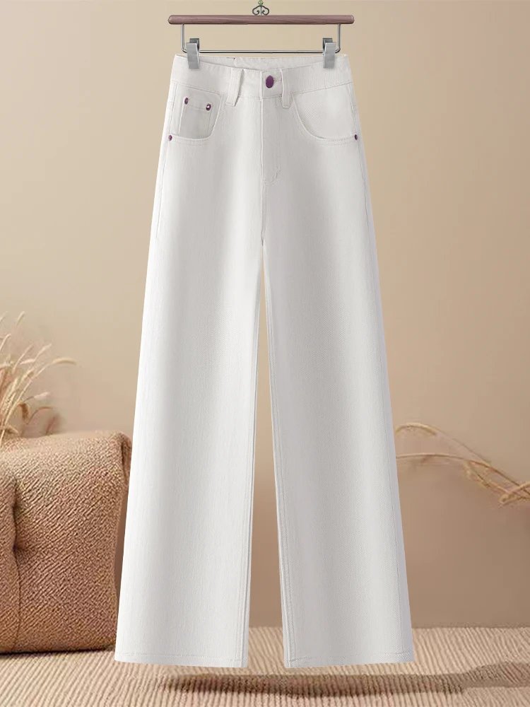 

Женские летние тонкие джинсы Slim Fit с широкими штанинами, новинка, маленький размер, с высокой талией, утягивающие, повседневные, прямые брюки длиной 7/8