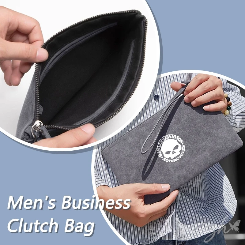 bolsa-casual-leve-e-elegante-para-negocios-bolsa-casual-portatil-para-celular-masculina-harley-davidson-acessorios-automotivos