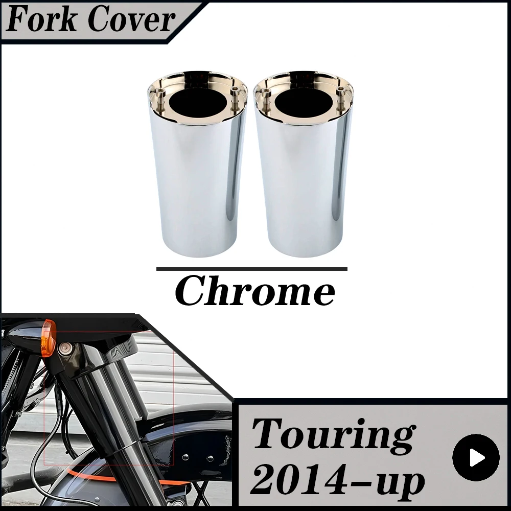 FOR Harley Touring Street Glide Road Glide  Road King Ultra Limited CVO 2014-2025  Motorcycle Front Fork Boot Slider Covers