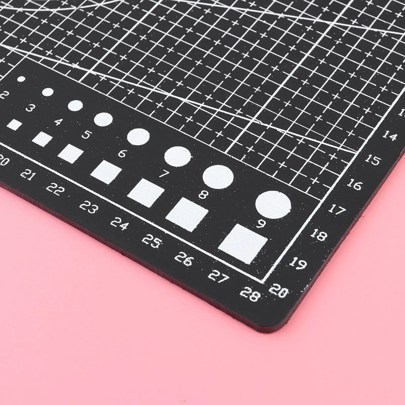 2Pcs Professional Self Healing Cutting Mat A4 Double Sided Grid Lines Angled Ruler Design for Quilting Sewing Scrapbooking Craft