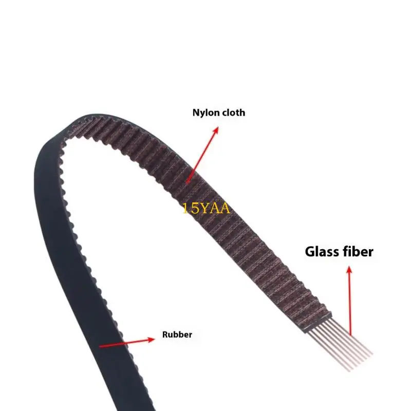 15YA Printer Y Axises 6RF Synchronous Belt 6mm Width AntiVibration Glass Fiber Material