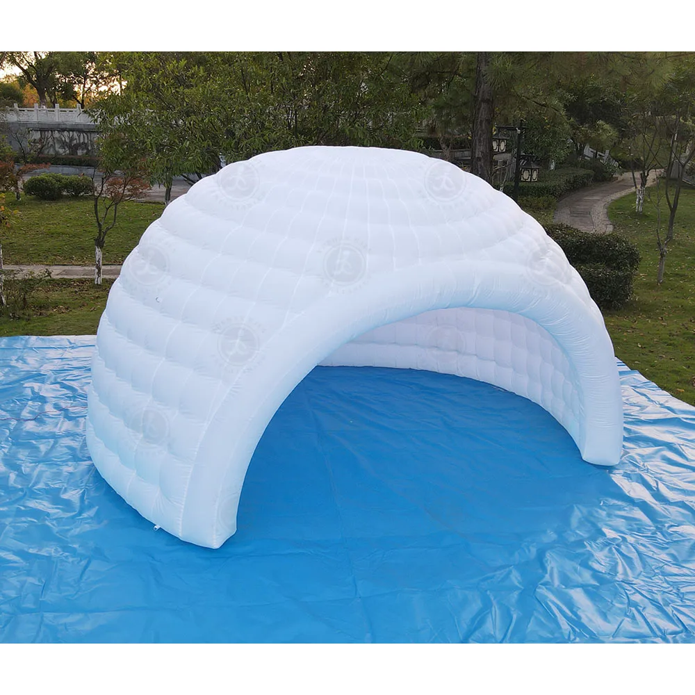 Customized White Inflatable Party Tent with LED Light for Outdoor Camping