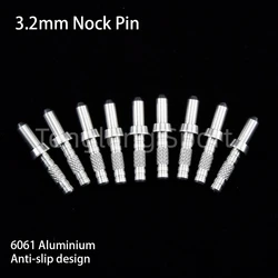 30 pz 3.2mm tiro con l'arco freccia cocca Pin in lega di alluminio Pin per fai da te I.d 3.2mm freccia in carbonio caccia e tiro sport