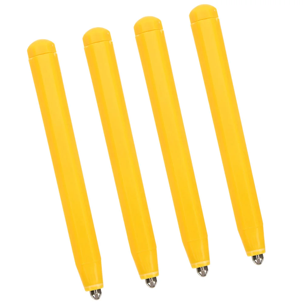 4 Pcs Magnetic Drawing Board Pen Painting Replacement European and American Yellow Child