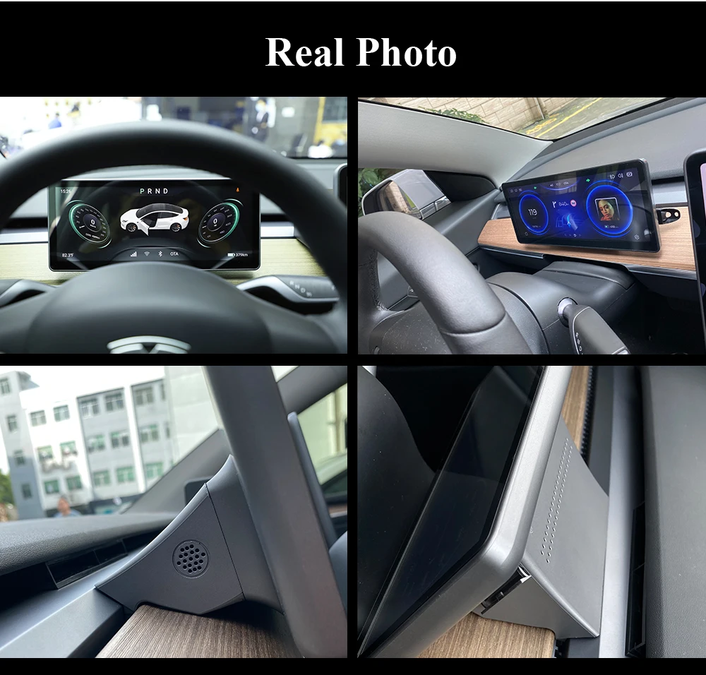 TPBUFF La nueva actualización de la pantalla táctil del salpicadero de la consola central digital Tesla Model 3 y HUD de tpbuff de 10,25 pulgadas