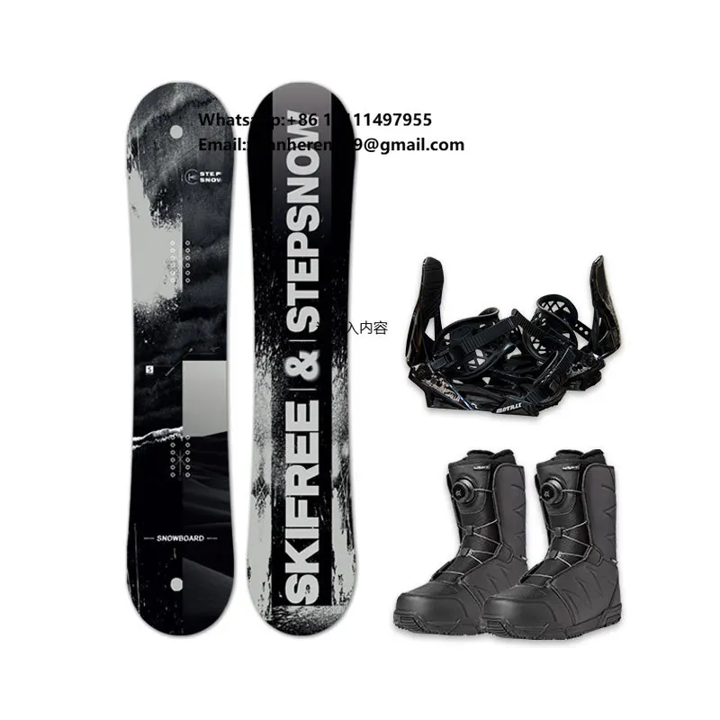 

Men's Snowboard Flat Flower Design All-Round Board Set for Parks & Snow Trails-148-159cm Length Options