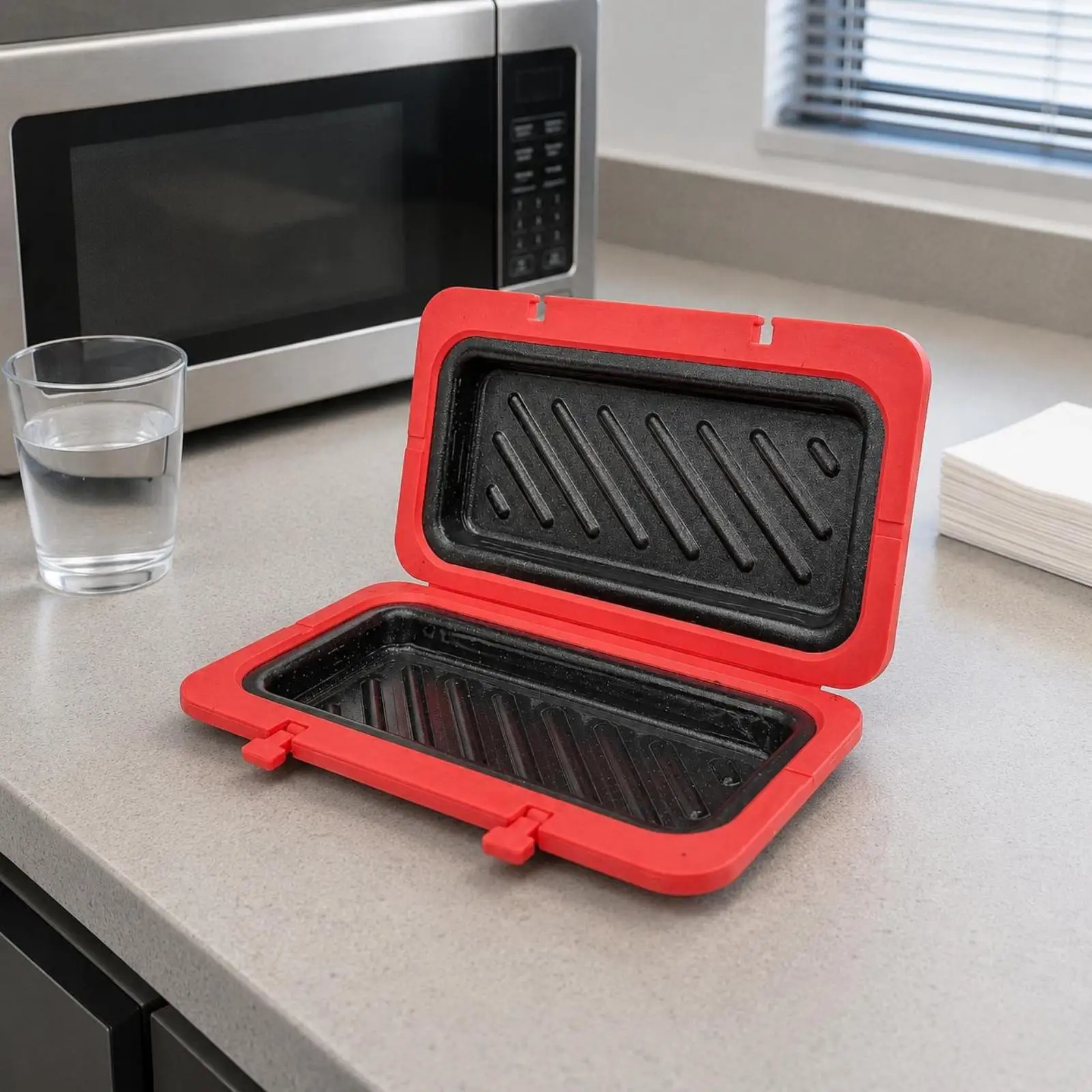Microwave Sandwich Grill Tray Rectangular Microwave Sandwich Appliance Slim