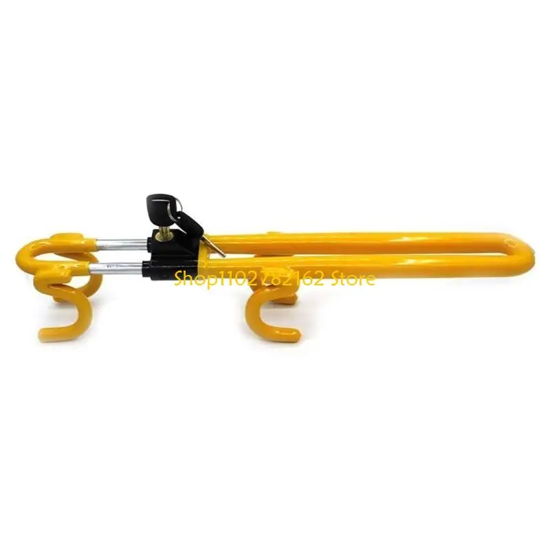 

547B Vehicle Anti-Theft Lock Retractable Copper Clamp Heavy Duty Secure Device