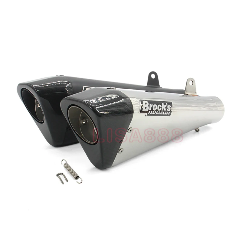 

58MM universal motorcycle exhaust system modified Brock escape muffler with DB Killer For GSXR1300 S1000RR cbr1000rr 765 R1