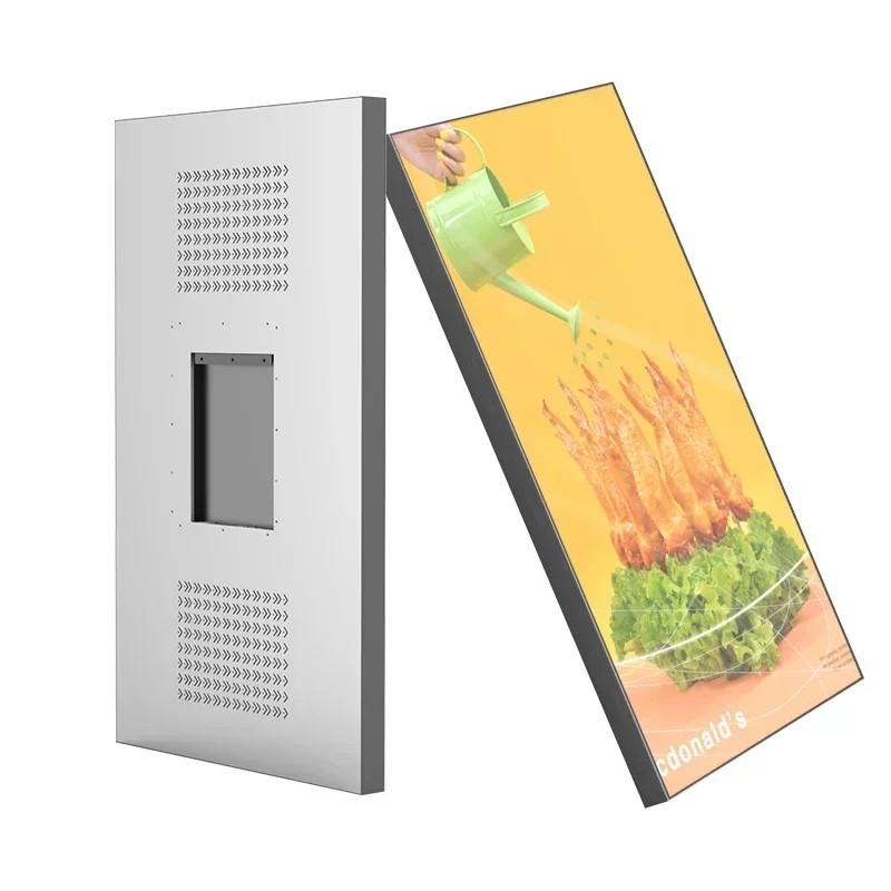 2026/Wall mounted 32 43 50 55 65 inch Frameless Super Narrow Android 12 4G 3840*2160 Wifi advertising display digital signage