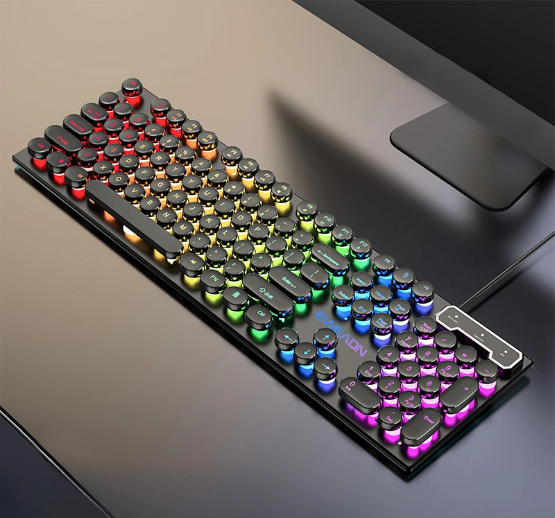 

Механическая клавиатура GX30, проводная RGB-клавиатура в стиле панк, игровая офисная компьютерная периферия