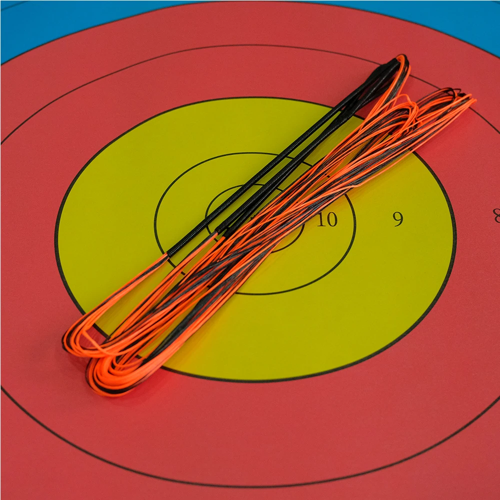 Akusta Recurve Bow String Fast Flight Material String BCY 652 16/18 Strands Black Orange Mixed For 48-70 Inch Bow
