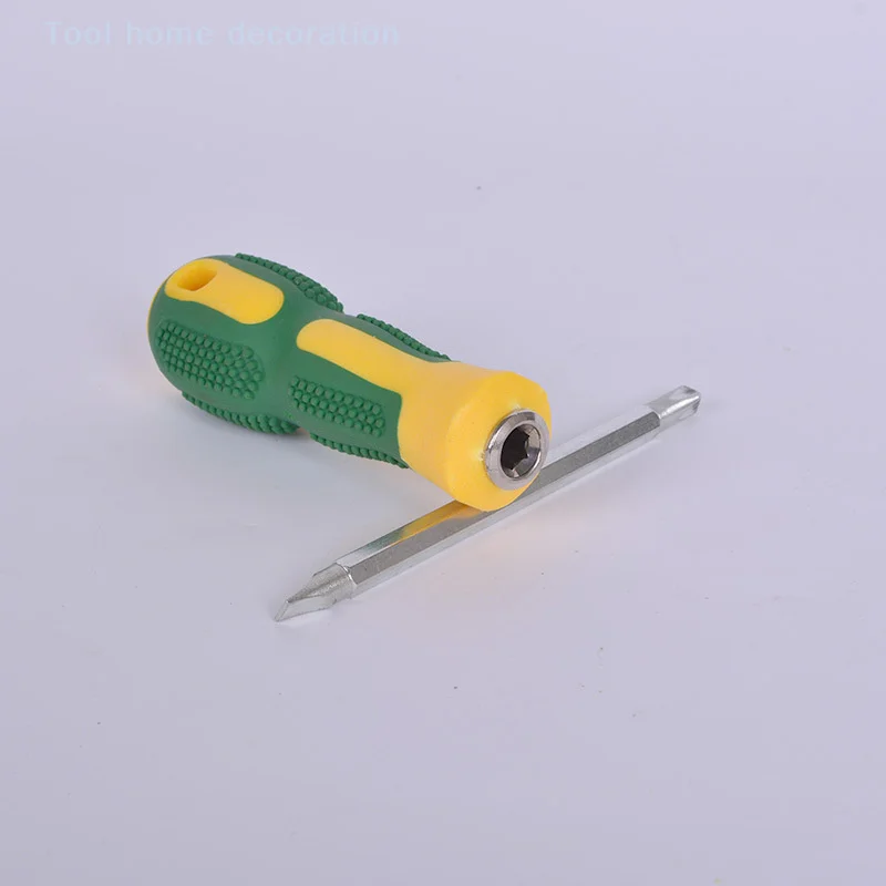 Dual-purpose Screwdriver 4/6-inch Dual-purpose Screwdriver Burr Massage Flat Cross Screwdriver Screwdriver