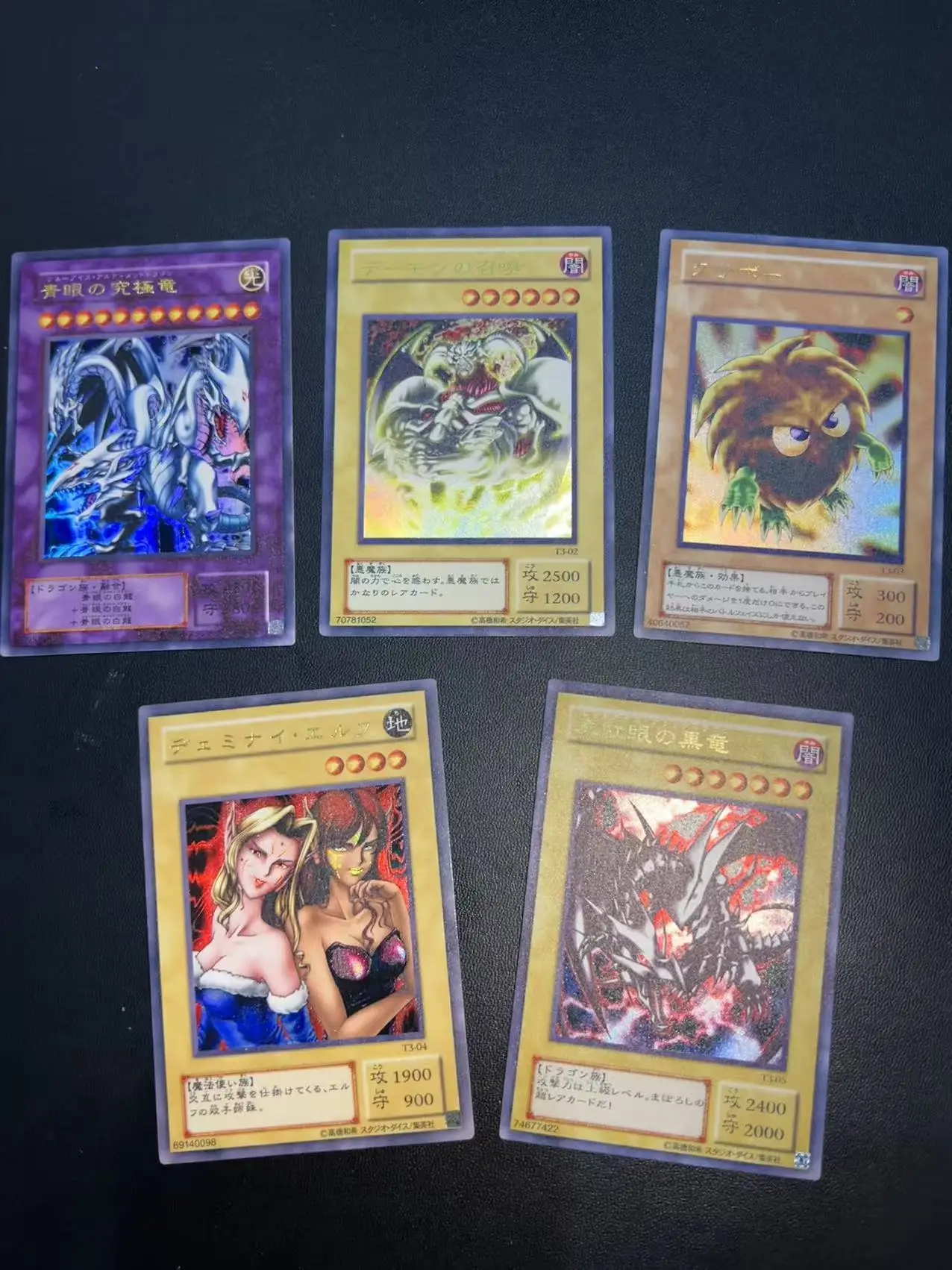 Yu-Gi-Oh! Asian Championship 2001 Blue-eyes Ultimate Dragon T3-01/02/03/04/05 OCG UR DIY Customize Game Card (Not Original)