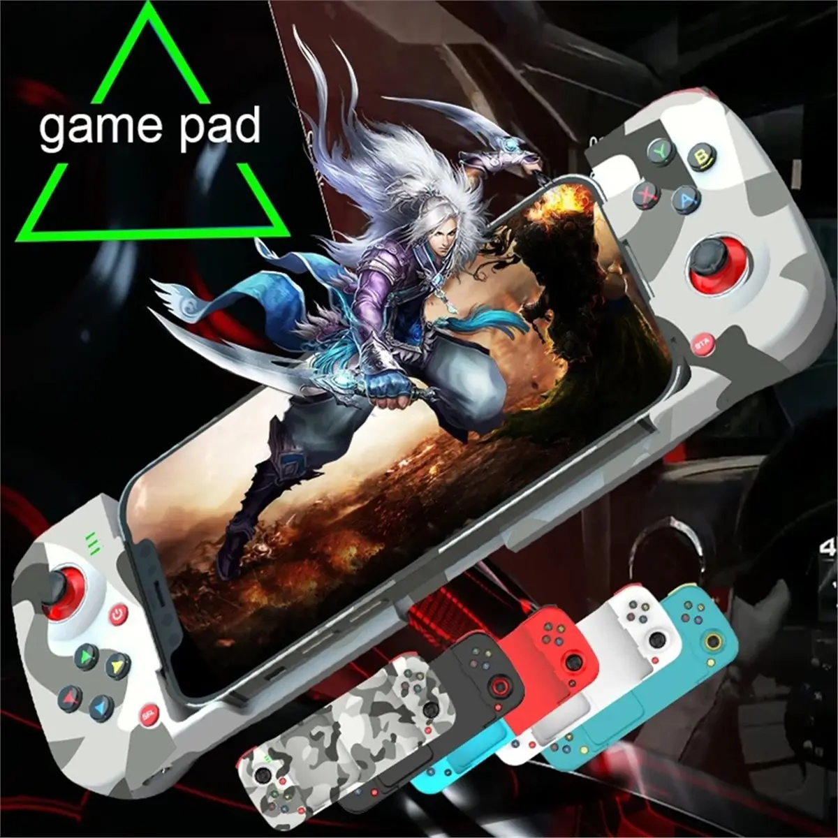 forfor Phone Controller Gamepad Joystick for IPhone Android, Direct Play Low Latency Mobile Gamepad for Galaxy Gaming Control