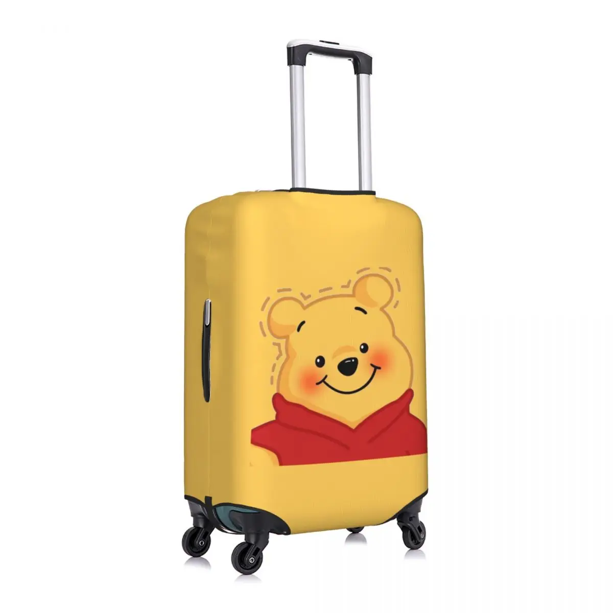 Custom Winnie The Pooh Travel Luggage Cover Dust Proof Suitcase Cover Protector Fit 18-32 Inch