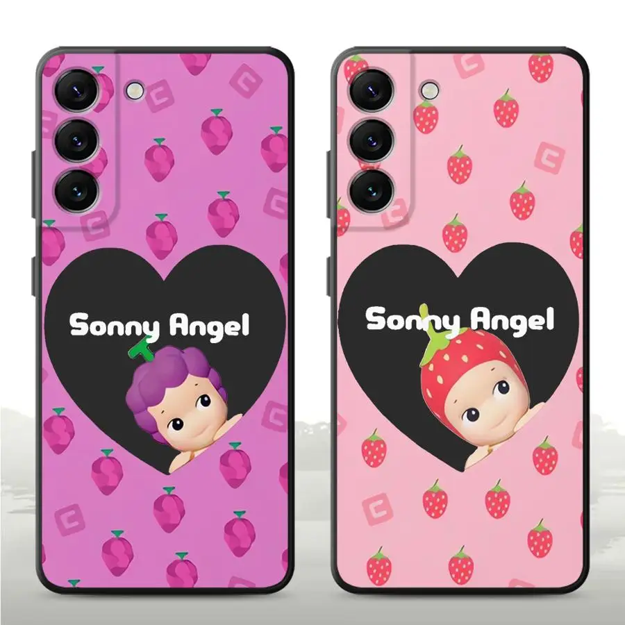 Sonny Angel Strawberry Grapes Phone Case for Samsung Galaxy A51 A52s A54 A55 A71 A72 A73 A21s A31 A41 A16 A50s A70S Back Cover