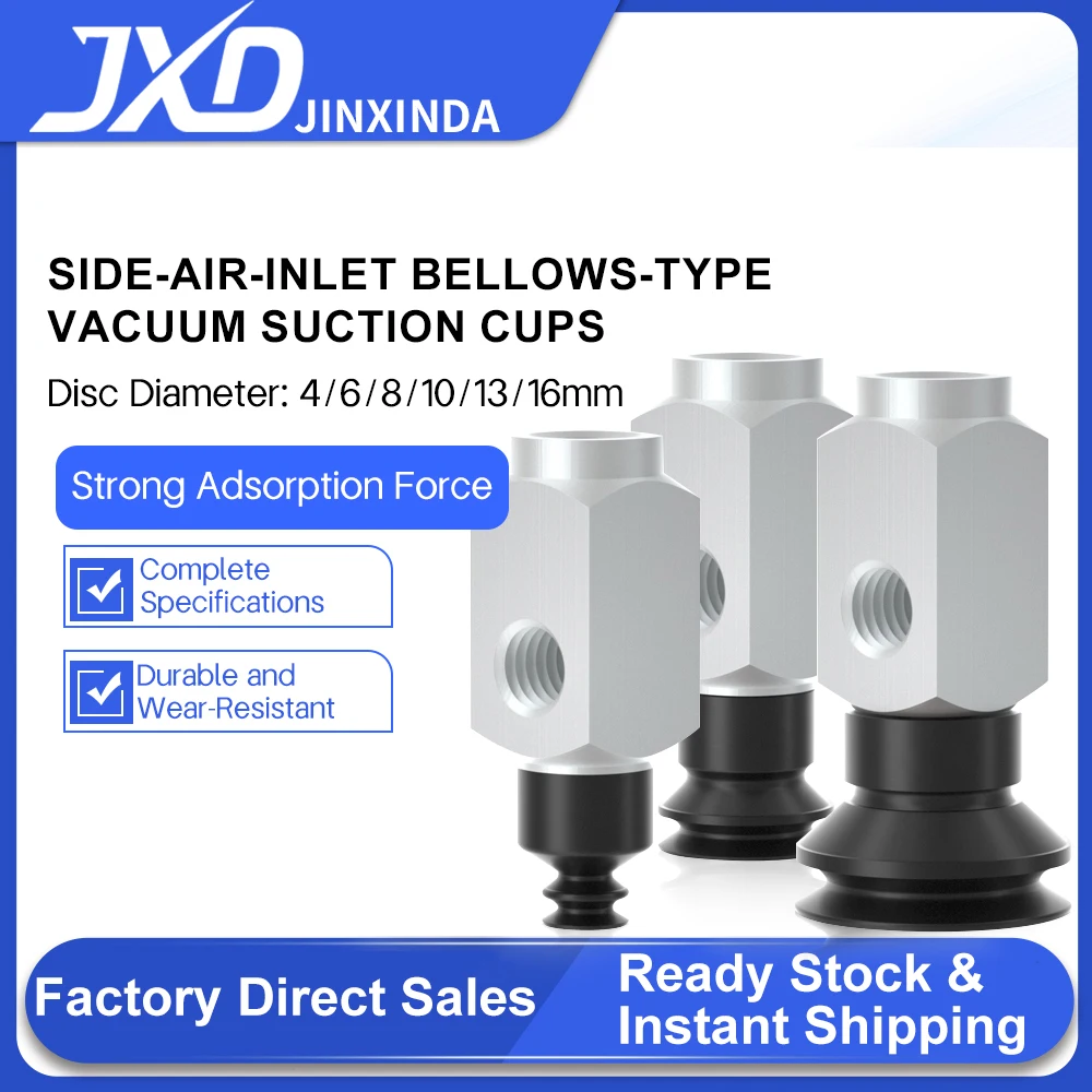 

JXD SMC Vacuum Sucker ZP3-Y04/06/08/10/13/16BN/BS-B5-B5 Pneumatic Industrial Rubber Vacuum Suction Cup