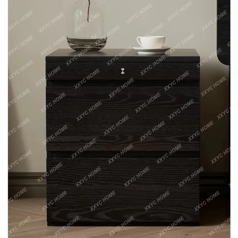 XX XWooden Bedside Cabinet Multifunctional Hidden Grid Bedside Table Concealed Side Table Storage Locker Cabinet Bedroom Furnit