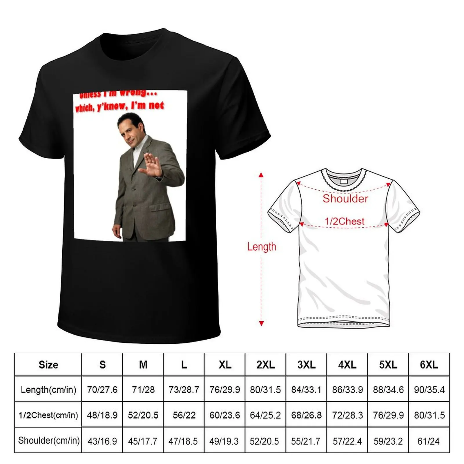 Monk Unless I’m Wrong T-Shirt Lightweight Basic Short Sleeve Shirt