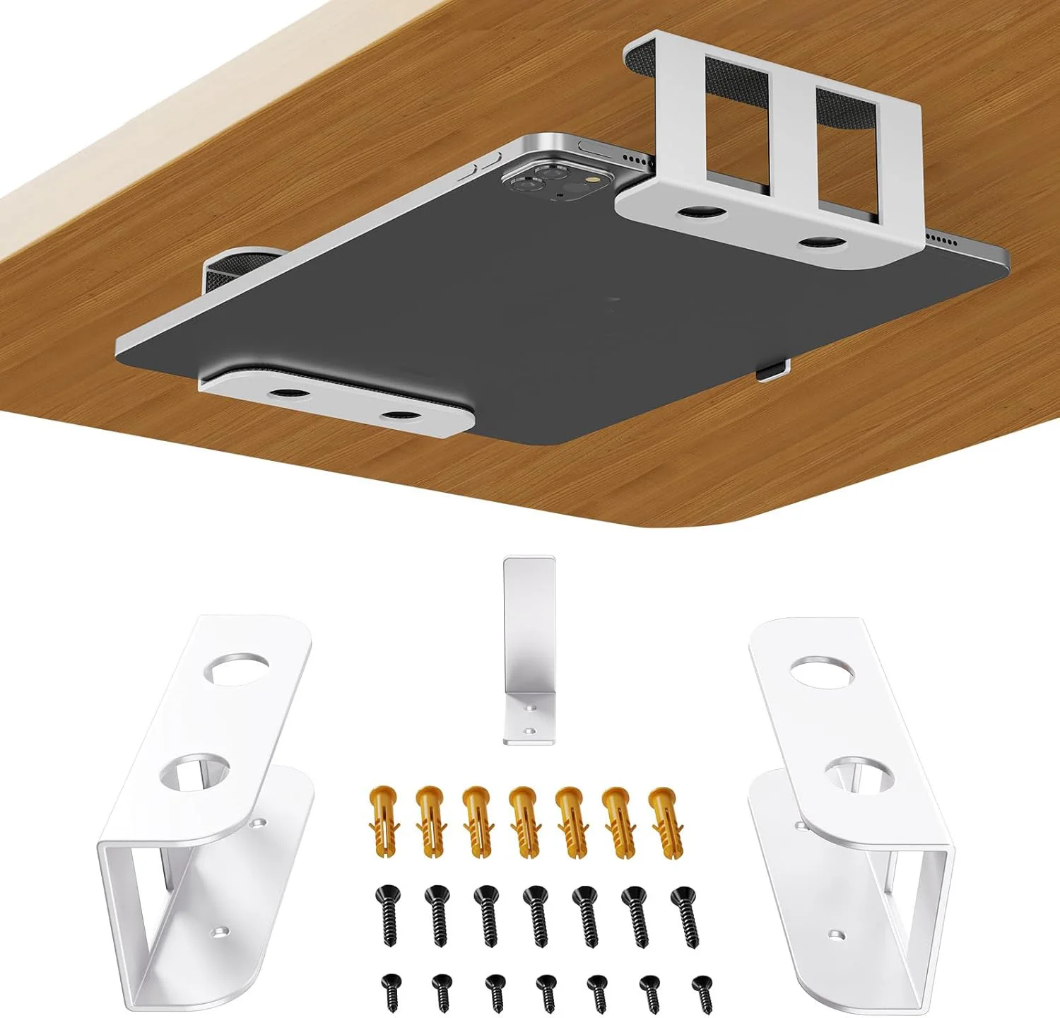 Under Table Laptop Storage Mount Metal Thickness 1.37