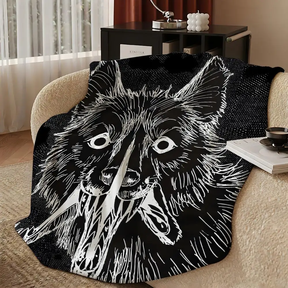 anime P-Parasyte-e Throw Warm Soft Flannel Blanket, Multi-use for Sofa Bed Camping Travel Nap