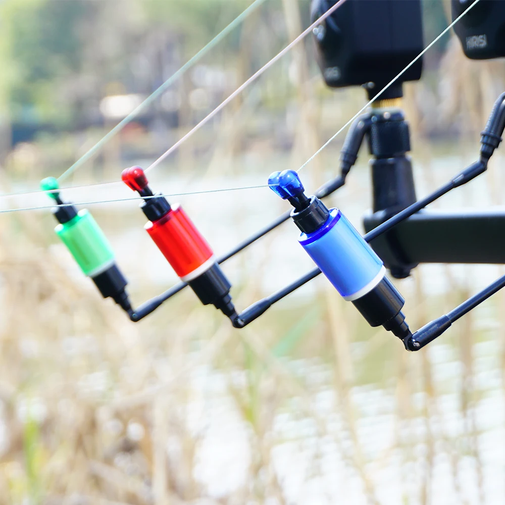 Hirisi B2023 Karpfenangel-Alarm-Swinger aus Edelstahl, Bissanzeiger mit Metallstange, Karpfenangel-Zubehör – Detail 7