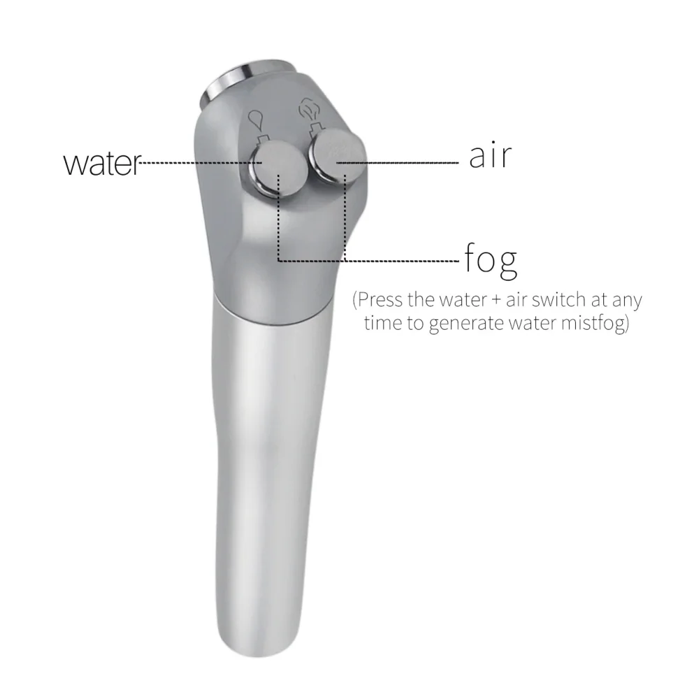 Dental Triple Syringe Handpiece Air Water Spray with 2 Nozzles Tips Tubes For Air Triple Syringe Dentistry Material