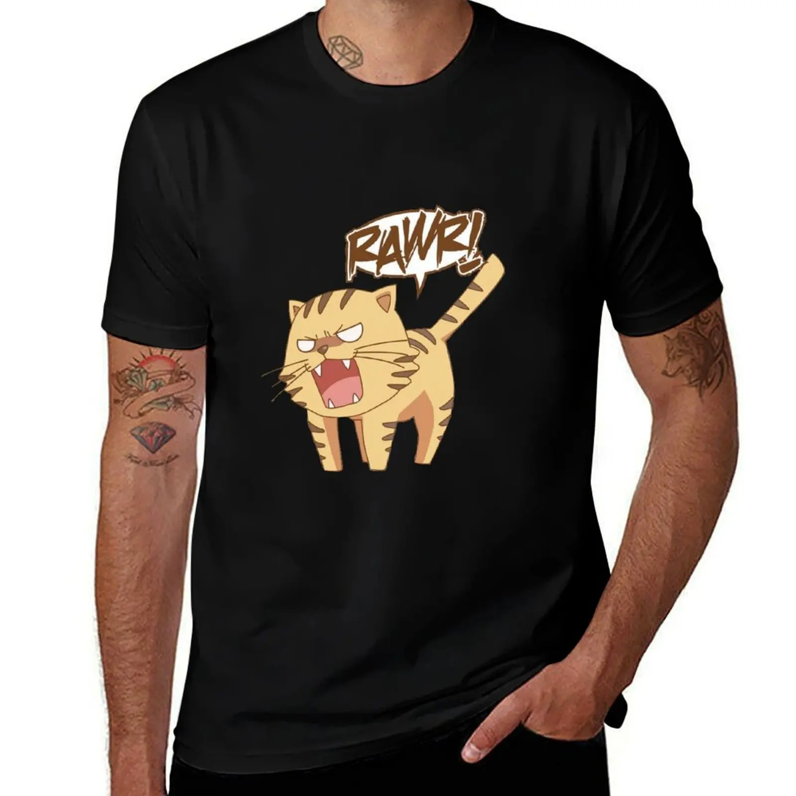 Palm top tiger T-Shirt Basic Plain Tee for Spring and Summer T-Shirt