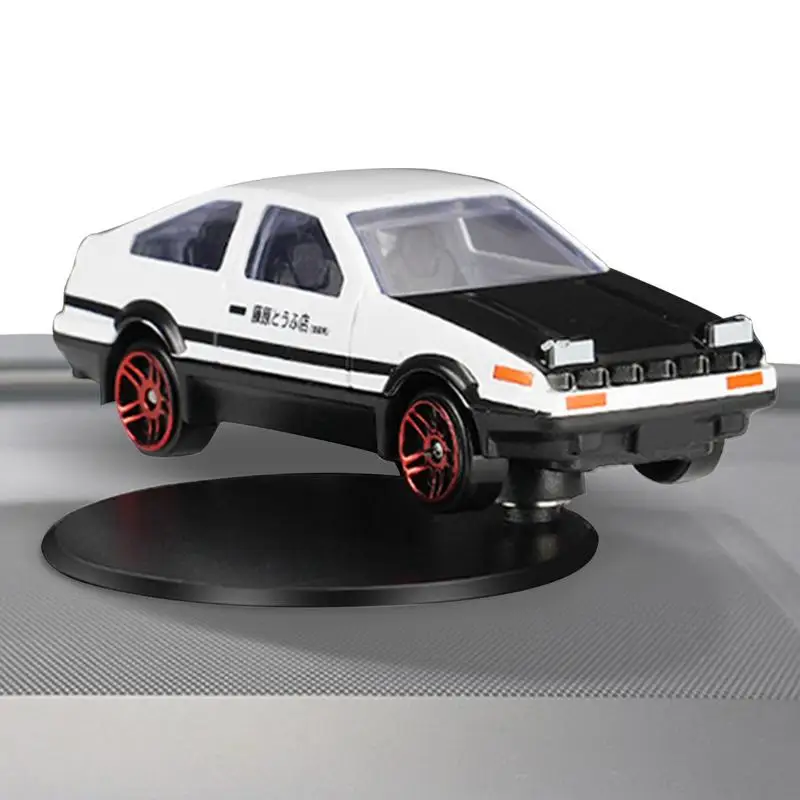 AE86 Drift Rotating Car Ornaments Auto Dashboard Turning AE86 Racing Model Deco Car Interior Classic Center Console Decoration