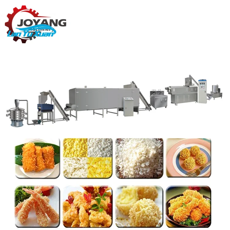 Bread Crumbs Equipment Breadcrumbs Extruder Machine Panko Bread Crumbs Production Machine Line