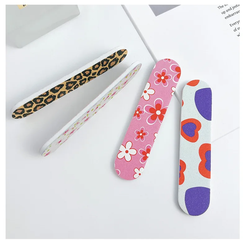 50 pcs random colour mini nai file baby nail file  nail emery board nail art tool