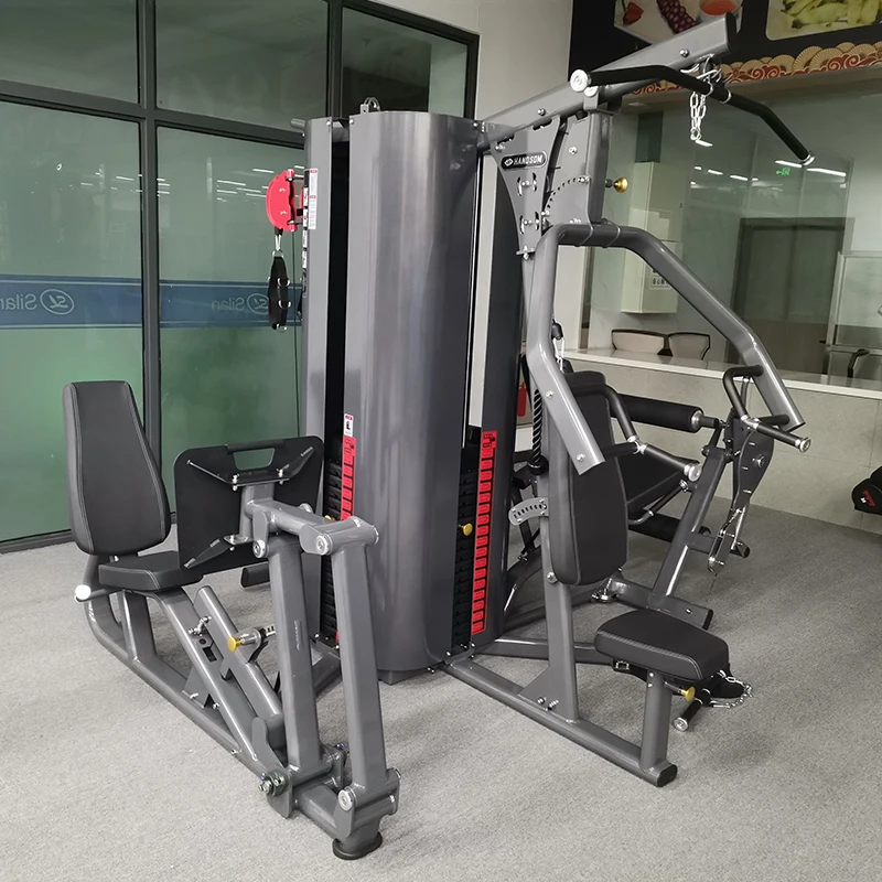 Commercial Indoor Gym Equipment 5 Station Strength Training Multi Gym Exercise Multi Function Station Smith Machine Steel