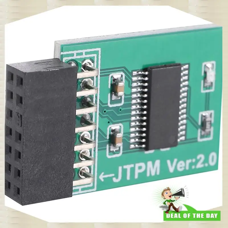 Consegna in 24 ore TPM 2.0 Modulo di sicurezza con crittografia Scheda remota Modulo LPC-14PIN 14 pin LPC per MSI TPM2.0 LPC 14 pin Sicurezza Mo