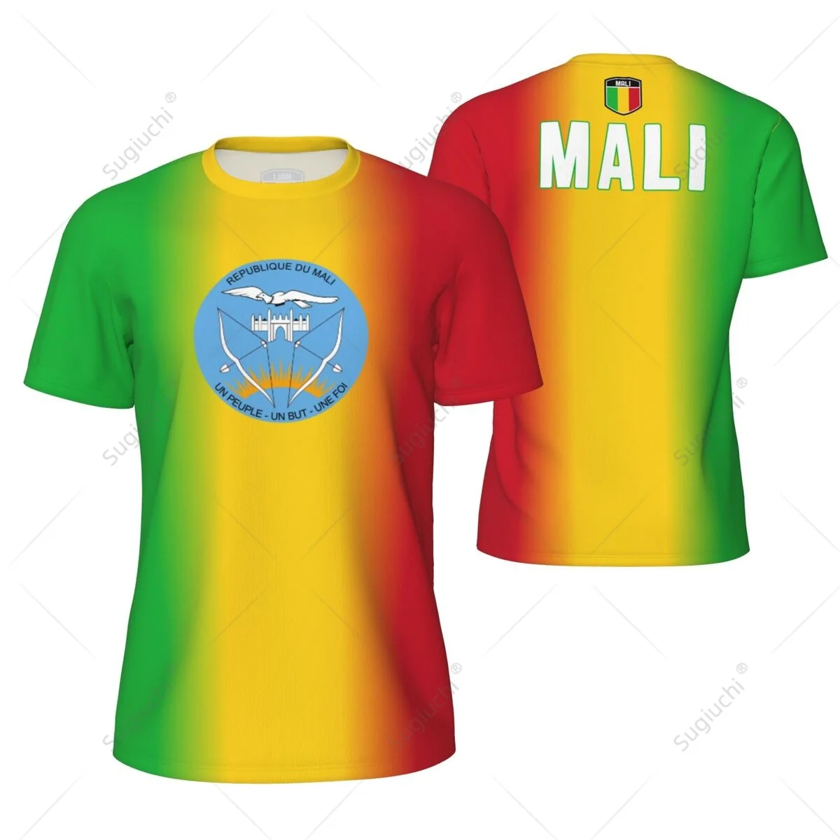 MALI 3D Print Sport Quick-dry Breathable Men T-shirt Outdoor Football Jersey Team Training Parent-child Short Sleeve Clothes Top