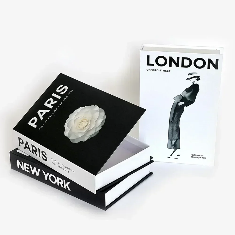 1/3pcs Fake Books Ornament Decorative Simulation Book For Home Bookshelf Decor Living Room Coffee Table Books Book Boxes Model