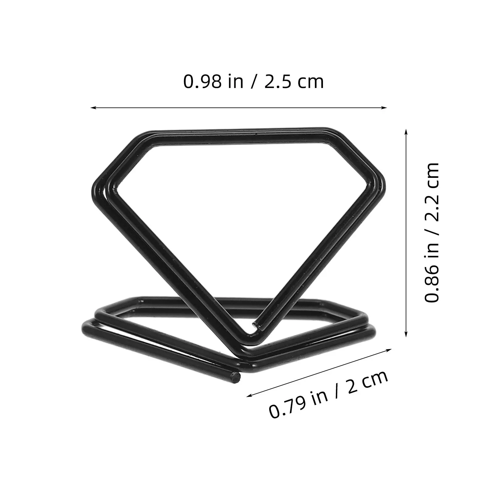 10Pcs Metal Place Card Holders Upright Stable Memo Holders for Desk Office Wedding Events Business Cards Table Numbers Photos