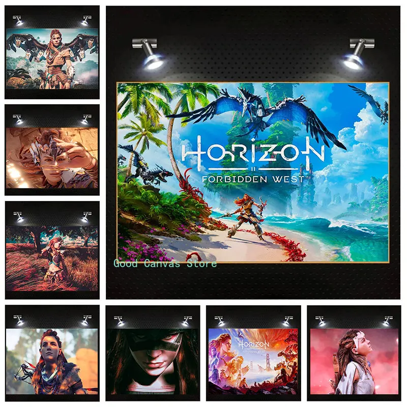 2023 Horizon Zero Dawn Modern Popular Online Game Posters Canvas Painting HD Print Wall Art Pictures For Game Room Home Decor