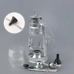 Kerosene Lamp  Practical Detachable Hat Stainless Steel  Portable Oil-burning Lamp Outdoor Barn Lantern for Garden