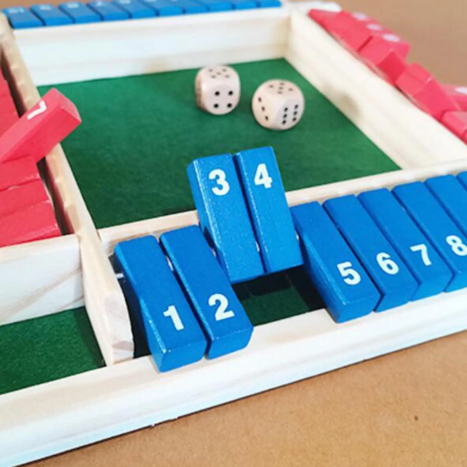 Shut The Box ダイス ボードゲーム フラップ & ダイス ゲーム ホーム パブ バー 2 ～ 4 人用