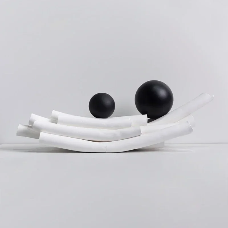 

Boat-Shaped Hand-Made Decoration Ceramic Handmade Abstract Art Soft Decoration
