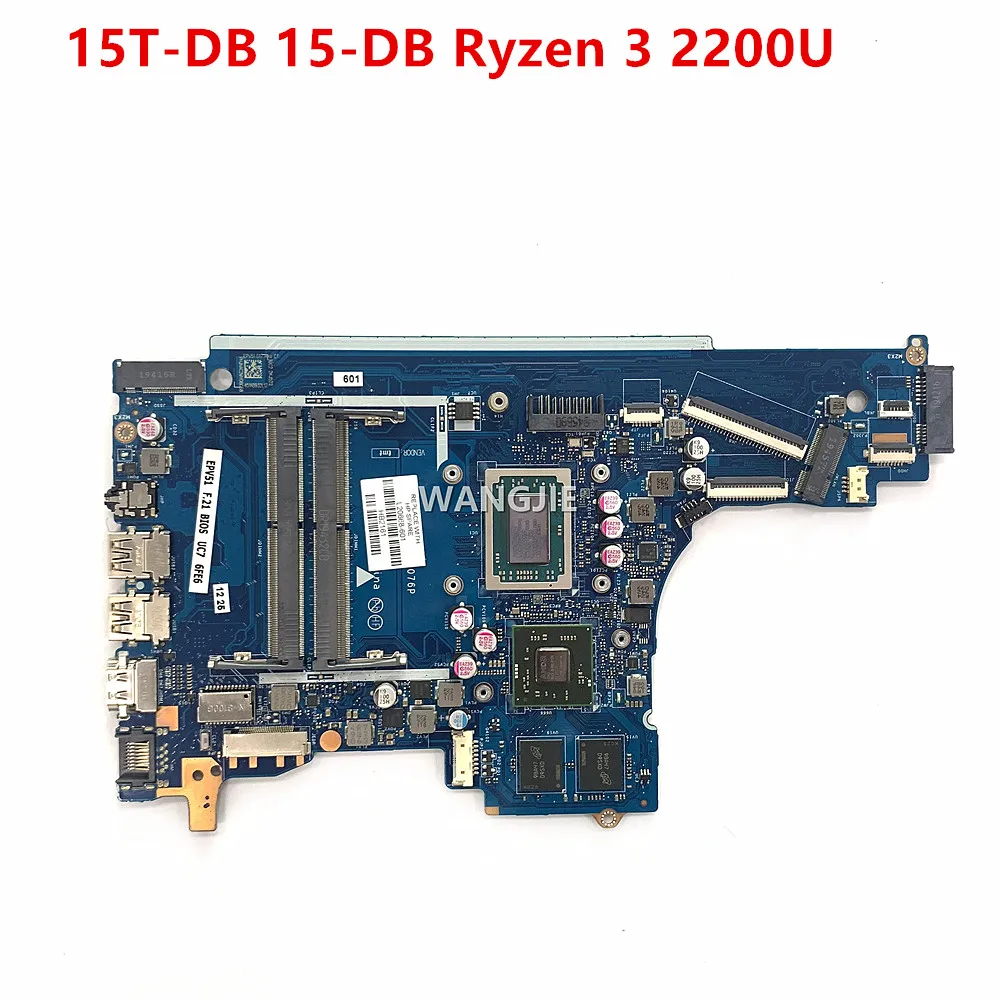 

For HP 15T-DB 15-DB Laptop Motherboard AMD Ryzen 3 2200U CPU Radeon 530 GPU L20668-601 L20668-001 EPV51 LA-G076P 100% Working