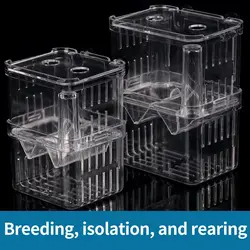 In-Tank Aquarium Breeder Box for Fish Tank, Breeding Incubator for Small Fish Hatchery, Acrylic Divider for Shrimp Clownfish