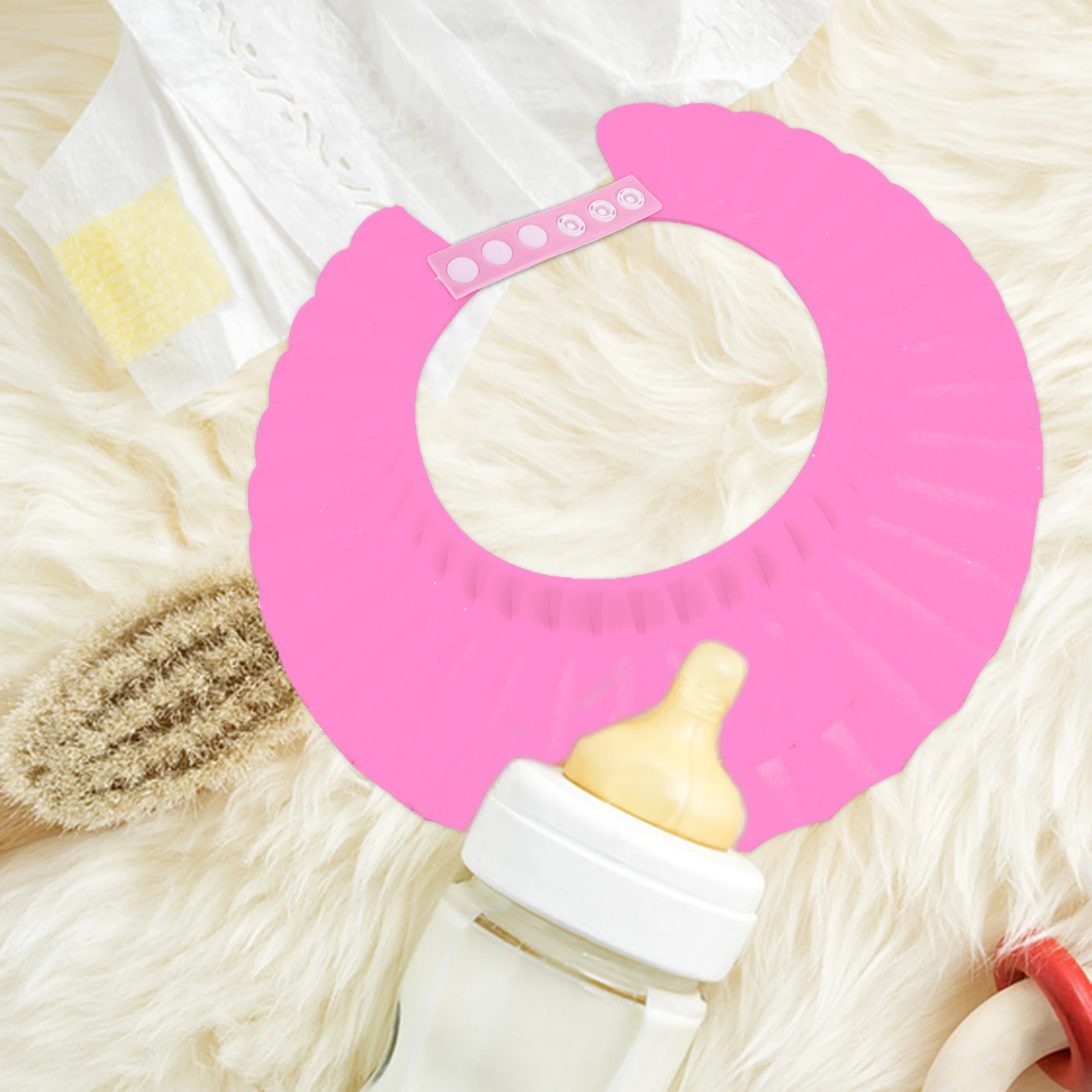 

10 Pcs Children's Shampoo Cap Extension Straps for Bath Hat Water Proof Bathing Adjustment Pp Extensions