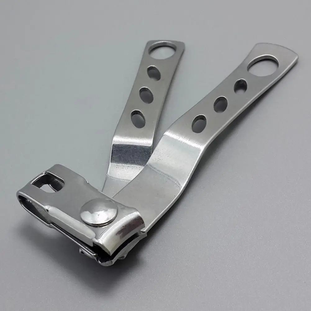 2Pcs Premium Stainless Steel Rotating Nail Clippers Ergonomic Design Smooth Thick Nail Cutting Manicure Kit for Home Travel