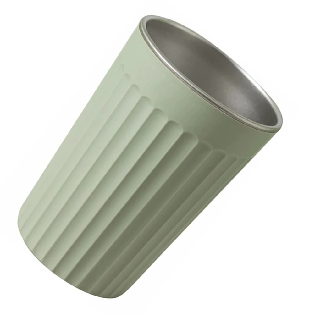 

Stainless Steel Toothbrush Cup Holder Green for Home Use Mug Easy Clean Holders Office