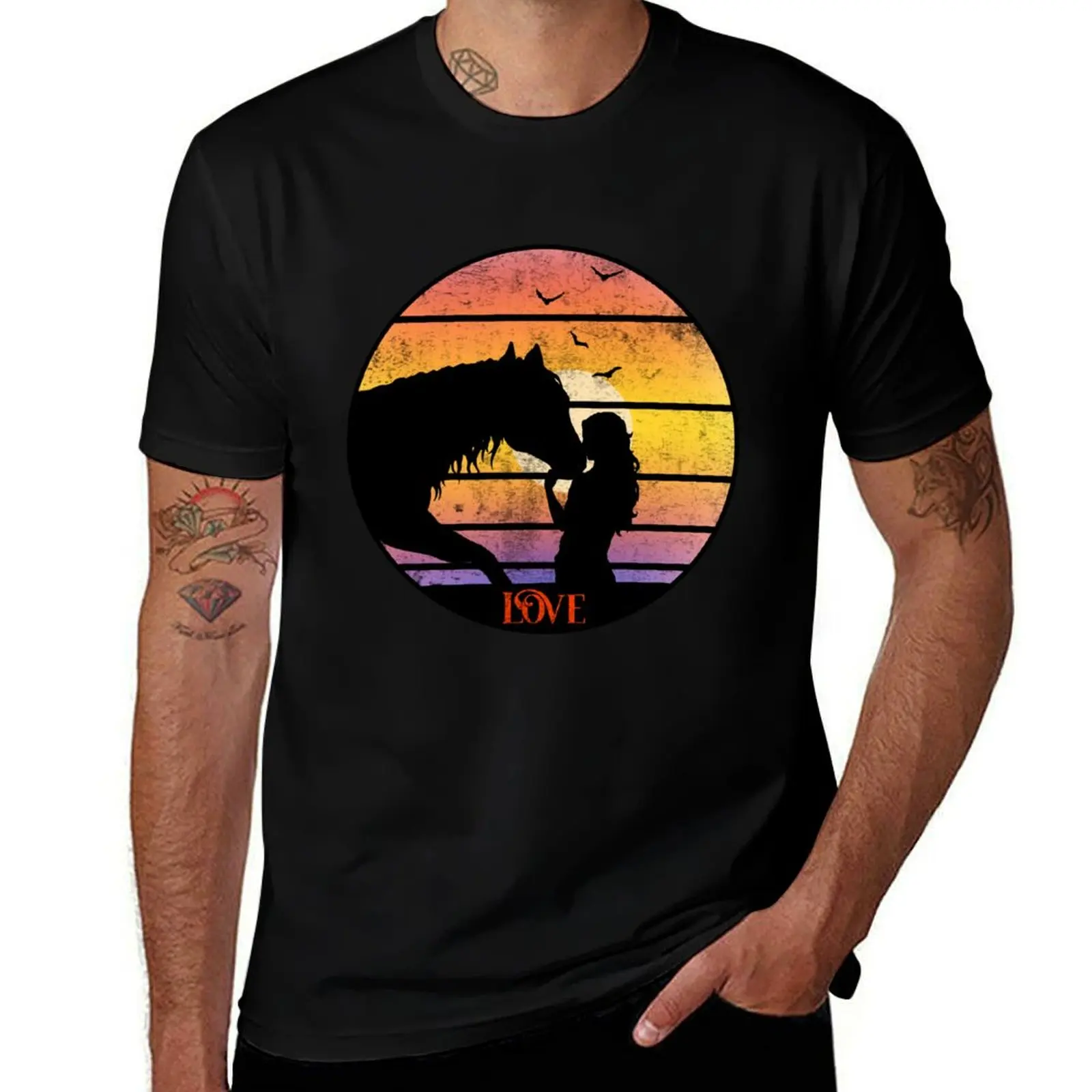 

Horse Love - Love for horses T-Shirt clothes hippie clothes basketball graphic tees Funny t-shirt mens t shirts top quality