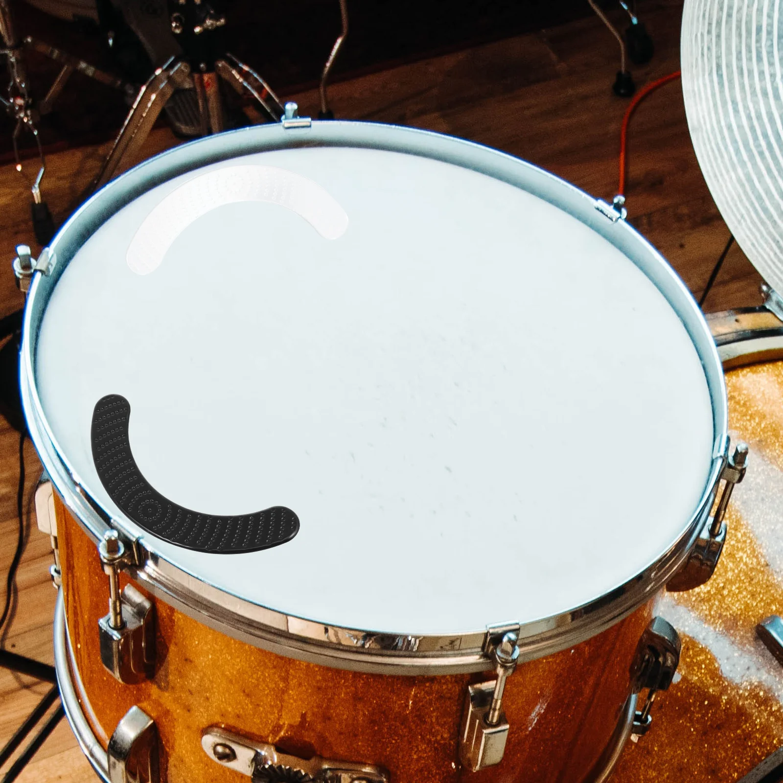 2 Pcs Drum Mute Pad Pads Snare Mats Sound Dampening Damper Silicone Dampeners Silica Gel Cushions for Noise Reduction